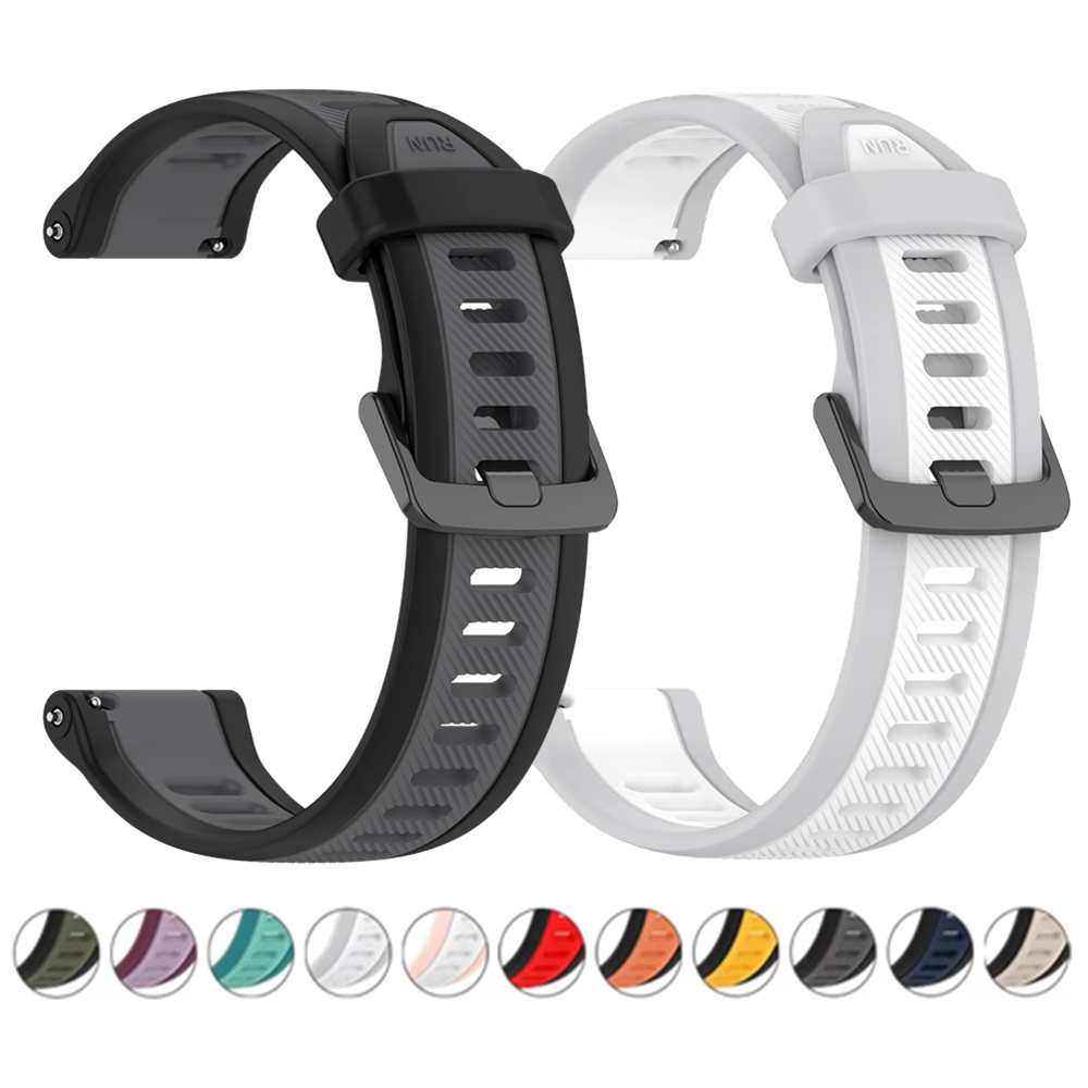 Silicone Watch Band 22Mm - 22mm 20mm 18mm textuur siliconen band