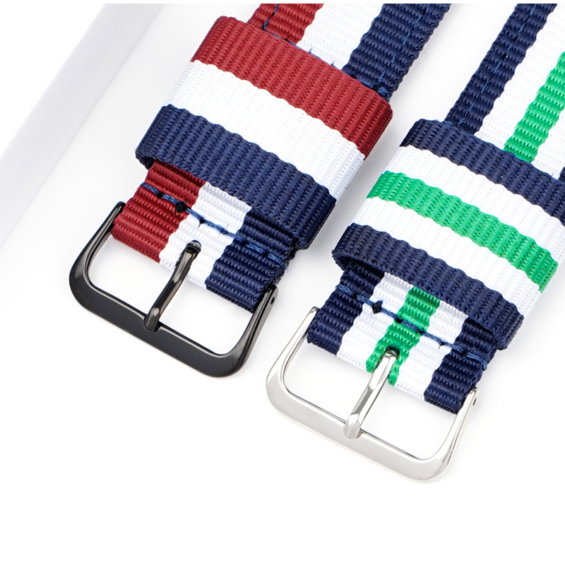Nylon horlogeband 20 mm 22 mm  - Canvas Strap Watch recensie en prijs