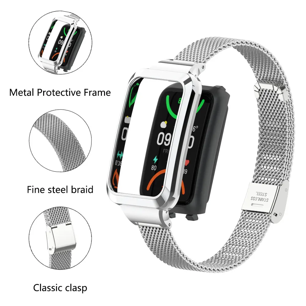 Geschikt voor Oppo Band 2 roes - Mesh Strap Metal recensie en prijs