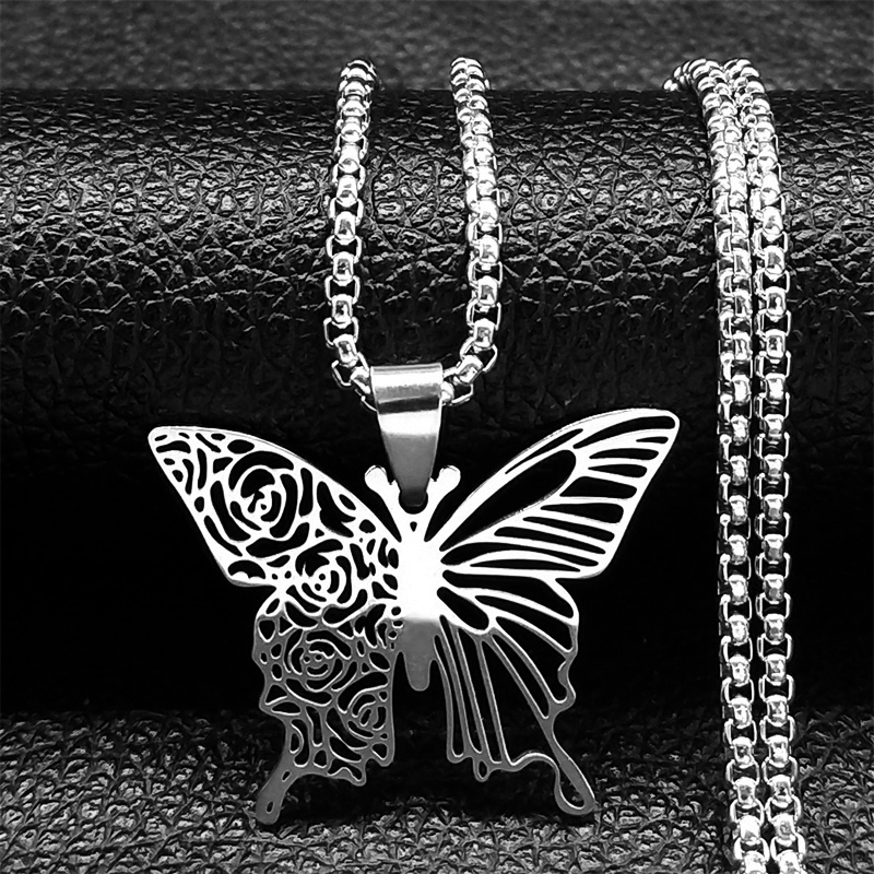 Esthetische vlinder roos bloem - Butterfly Clasp Deployant recensie en prijs