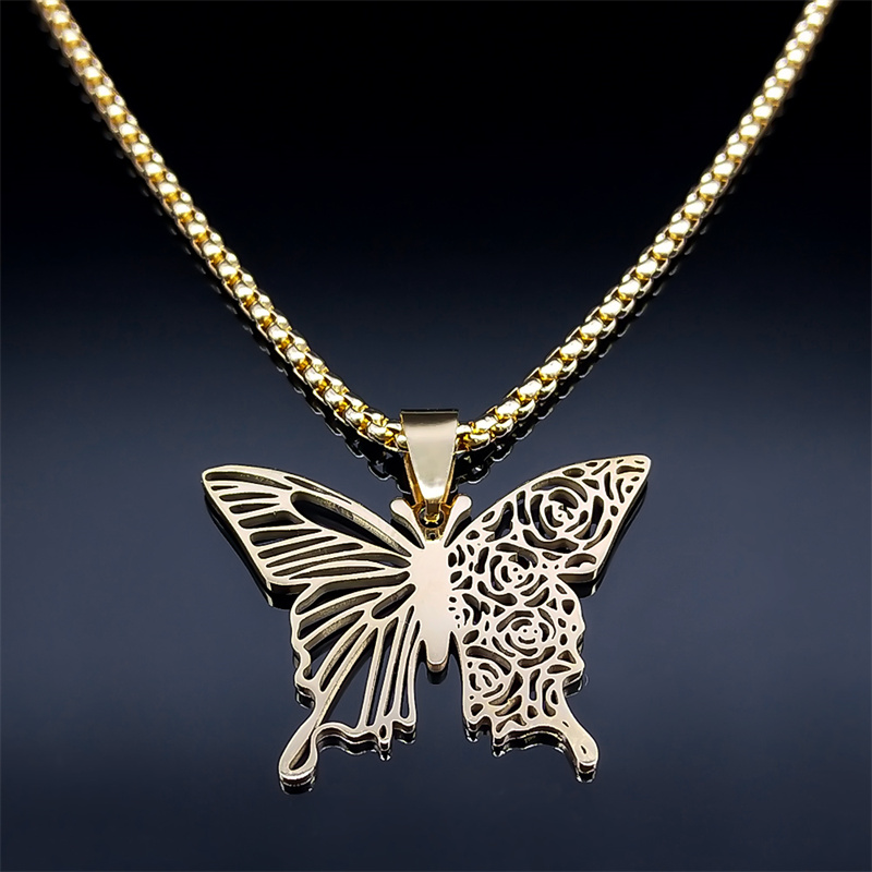 Esthetische vlinder roos bloem - Butterfly Clasp Deployant recensie en prijs