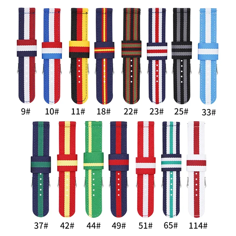 20 mm 22 mm geweven nylon band - Canvas Strap Watch recensie en prijs