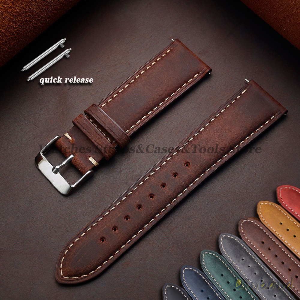 Vintage koeienhuid lederen hor - Leather Strap Quick Release recensie en prijs