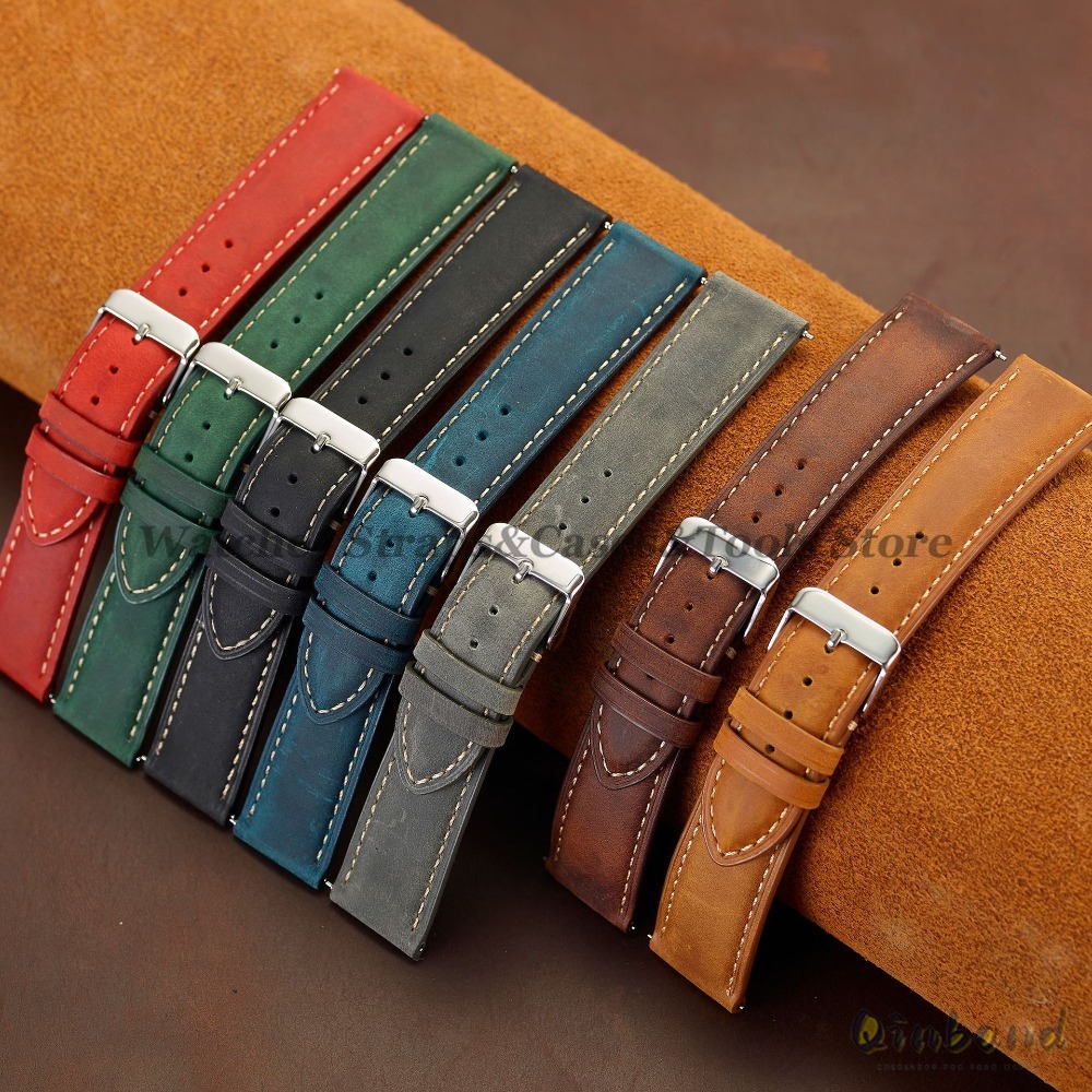 Vintage koeienhuid lederen hor - Leather Strap Quick Release recensie en prijs