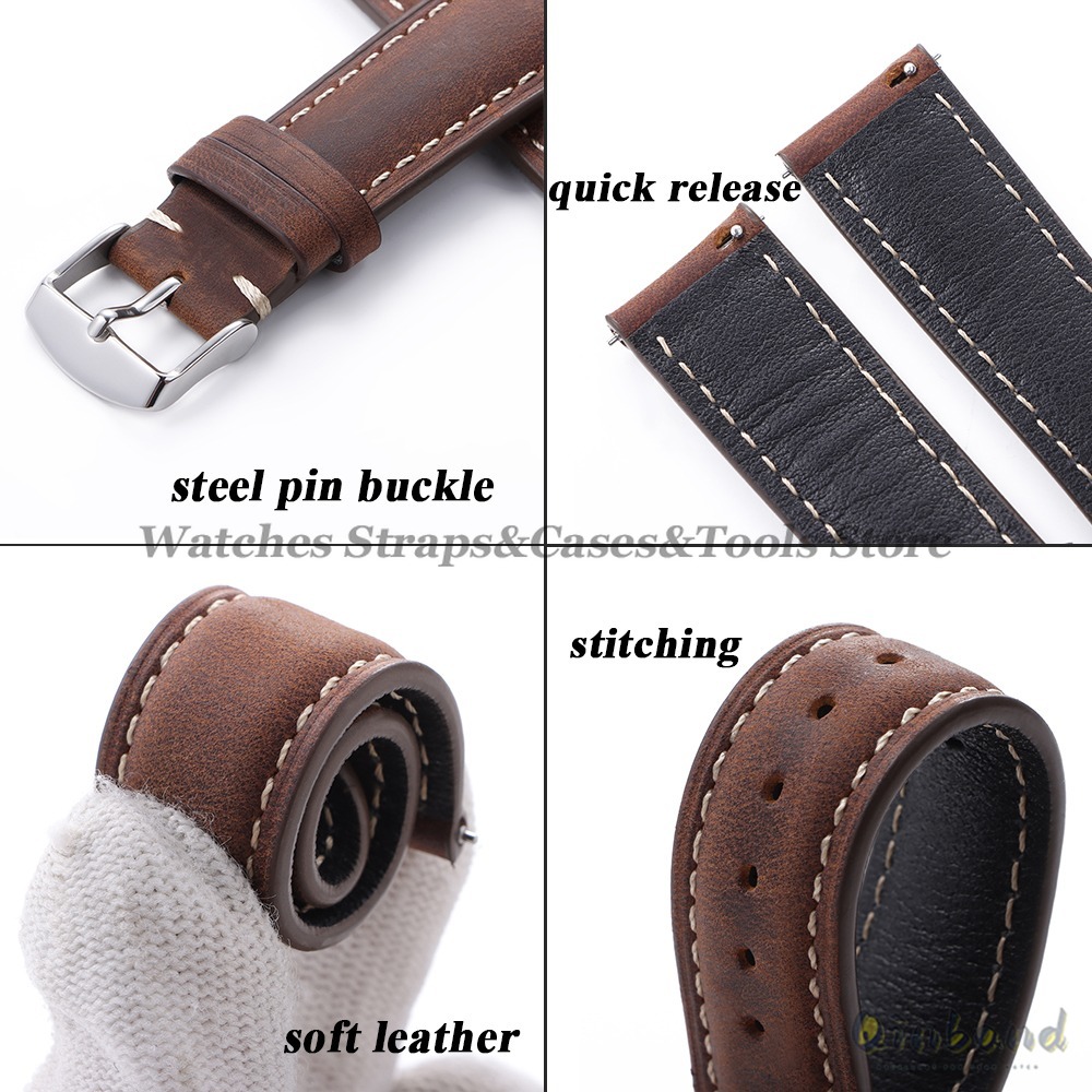 Vintage koeienhuid lederen hor - Leather Strap Quick Release recensie en prijs